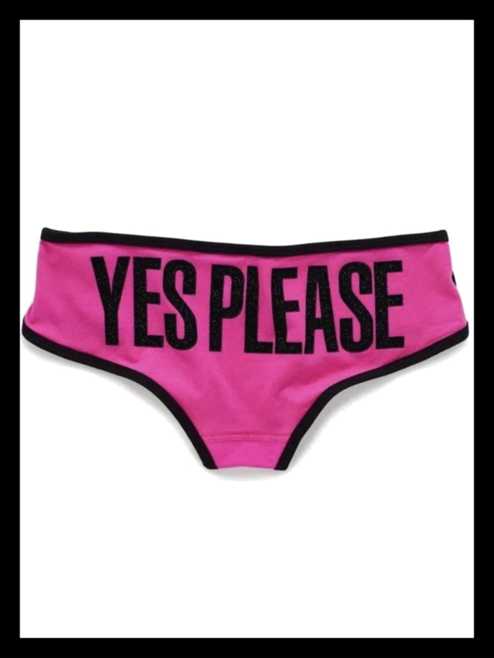 💕ⓅⒾⓃⓀ ⓋⓈ "YES PLEASE" Extra Low Rise Hipster Panties NWT💕